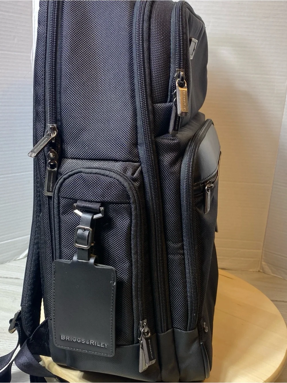 Briggs & Riley @work Large Cargo Backpack Black Laptop Travel Bag KP436-4 Clean